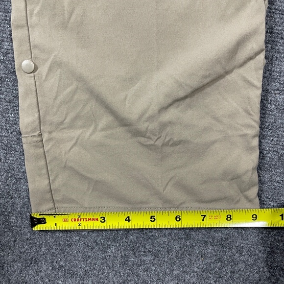 Prana Stretch Zion Straight Pants Hiking Belted Roll Up Mens 34x36 Beige 0915 - Picture 11 of 13